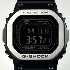 【美品】カシオ　CASIO　ジーショック　G-SHOCK　GMW-B5000MB-1JF　フルメタル　電波ソーラー　モバイルリンク　スクエア　デジタル