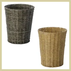 『ＰＰ』収納＆ダストボックス「25×30cm」／（１種選択／２種類）　※バスケット,かご,box,籐,アジアン雑貨,激安,収納,和,カントリー,シンプル,定番,和室,安い,リーズナブル,筒,丸,円形