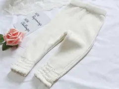 白/ホワイト♪　ベビー服/キッズ服/子ども服　【綿】レギンスパンツ