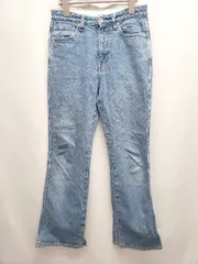 ◇ Θ green label relaxing UNITED ARROWS ストレッチ デニム ワイド パンツ サイズ38 ブルー系 レディース E  【1507010008006】