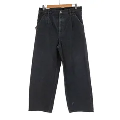 エイチビューティーアンドユースユナイテッドアローズ H BEAUTY ＆ YOUTH UNITED ARROWS ブラックデニム 1プリーツ バギーパンツ メンズ JPN：L 