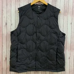 ユニクロ UNIQLO ウルトラライトダウン ダウンベスト ナイロン ブラック 黒 XL
