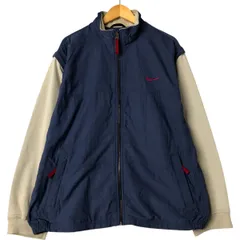 古着 90年代 ナイキ NIKE バックロゴ 2WAY ジップアップジャケット メンズL相当 ヴィンテージ/evb029790