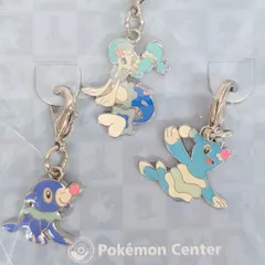ポケモンセンター限定  メタルチャーム アシマリ・オシャマリ・アシレーヌ 全国ずかんメタルチャーム(3個セット)
