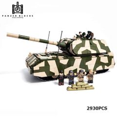 ESシリーズ ドイツ 超重戦車マウス ブロック戦車 2930PCS Ⅷ号戦車 マウス ガルパン パンツァーブロックス