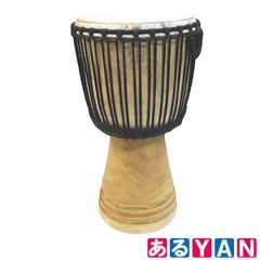 (Exhibit) Djembe, percussion instrument, folk instrument, wood grain, top diameter approx. 35cm x height approx. 61cm, Djembe 25100000010153 ⑥