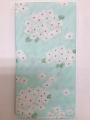 ダブルガーゼ手ぬぐい 和晒し手ぬぐい おまとめ買いがお得 【涼花 ブルー】汗取り 薄い ご旅行にも 出産祝い 沐浴 新品未使用品 日本製