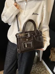 トートバッグ 大容量 レディース  ヴィンテージ 新作 ファッション ショルダーバッグ 通勤用 手提げ カジュアル バッグ M250310-999