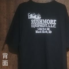 「RUSHMORE EQUIPMENT,L.L.C.」左胸・背中プリントTシャツ　胸ポケット　サイズ２ＸＬ～３ＸＬ相当