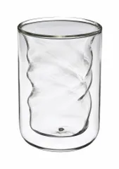 新品 カクセー ダブルウォール グラス ツイストグラス 280ml 二重構造 保温 保冷 持ちやすい 結露しない DW-03