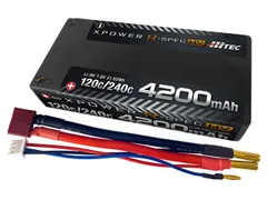 ハイテック Li-HVバッテリー エックスパワー Rスペック 7.6V 4200mAh 120C/240C