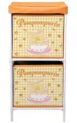 【中古】雑貨 ポムポムプリン ギンガムティータイム2段収納ボックス 「サンリオキャラクターズ」