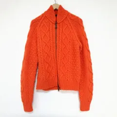 #wnc ディースクエアード DSQUARED2 ジャケット L オレンジ カーディガン ニット ジップアップ メンズ [919530]