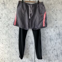DUNLOP ダンロップ　ハーフパンツ　スポーツタイツ　【3L】　スポーツウェア　レギンス　黒　ブラック　ピンク　ロゴ　グレー　ウエストゴム　サイドポケット　スポーツ　ジム