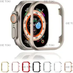 Apple Watchシリーズ用メタルケース アルミニウム合金バンパーフレーム ウルトラ8 9 49mm  7  41mm  45mm iwatch 9 8 se 40mm 44mm