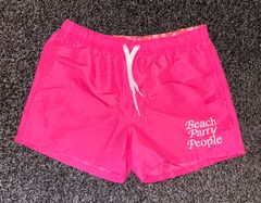 Beach Party Peopleビーチウェア　ショートパンツ　水陸両用　ユニセックス　ネオンピンク