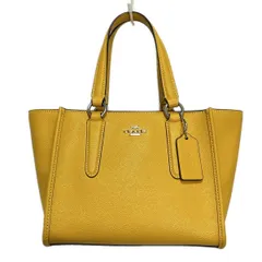 COACH オールドコーチ ハンドバッグ レザー バニティ イエロー OLD COACH オールド コーチ USA製 ヴィンテージ バニティバッグ