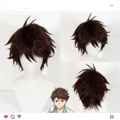 ハイキュー!! 及川徹 風 ウィッグ コスプレ キャラウィッグ ハイキュー!! 及川徹 おいかわとおる ウィッグ コスプレ 衣装