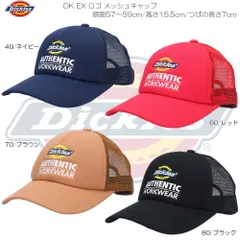 Dickies ディッキーズ DK EX ロゴ メッシュキャップ アウトドア タウン カジュアル UV対策 80973400