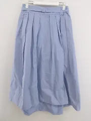 ◇ ◎ niko and … ニコアンド ロング ギャザー スカート サイズL サックスブルー系 レディース P  【1301260013328】