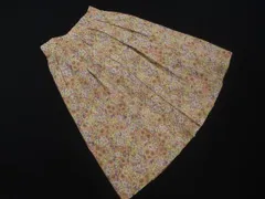 MACKINTOSH PHILOSOPHY マッキントッシュフィロソフィー 花柄 フレア スカート size34/ベージュ ■◇ レディース