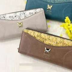 長財布 ベベダヤン 送料無料 新品 ミモザポケット 長財布 わちふぃーるど レディース 財布 シンプル 大人可愛い おしゃれ ネコ 猫 ねこ BB5-1431 誕生日 彼女 ギフト