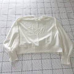 ◇ 未使用 ⊆ SENSE OF PLACE ルーズ ショート 長袖 スウェット シャツ サイズF オフホワイト系 レディース E  【1508060003645】