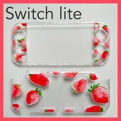 可愛い♡イチゴ Switch Lite スイッチライト クリア カバー 苺