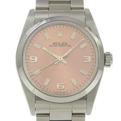 ロレックス ROLEX オイスターパーペチュアル ボーイズ 自動巻き 腕時計 SS ピンク文字盤 A番 1999年 77080 中古 新入荷 RO0275のサムネイル