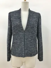 ロートレアモン LAUTREAMONT BLACK ノーカラージャケット 38 ネイビー系 2504WS102