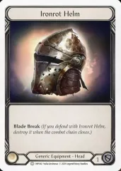 【中古】Flesh and Blood 1HP342[C]：Ironrot Helm