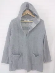 ◇ AZUL BASIC フーディー 長袖 ニット カーディガン サイズM グレー系 レディース E  【1305120004648】