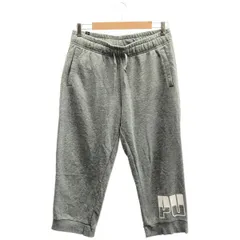 古着 メンズXL PUMA/プーマ スウェット ハーフパンツ スポーツ カジュアル グレー/ホワイト 588466-02 gl00251