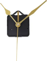 ピュアシーク 時計シャフト 時計ムーブメント 時計補修パーツ DIYクロック DIY部品 長針 短針 秒針 ゴールド( ゴールド)