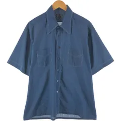 古着 70~80年代 ジェイシーペニー J.C.Penney 半袖 ポリシャツ ボックスシャツ メンズXL相当 ヴィンテージ/eaa535391