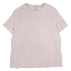 美品 23ss theory luxe セオリーリュクス Row Crepe Gemma ブラウス シャツ プルオーバー カットソー 半袖 40 ピンク レディース 古着 中古 USED