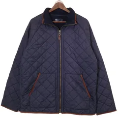 90年代 Polo by Ralph Lauren ポロ ラルフローレン キルティングジャケット ネイビー (メンズ L) 中古 古着 A1151