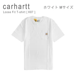 訳あり 新品未使用 カーハート tシャツ メンズ ブランド 半袖 大きいサイズ 無地 ヘビーウェイト USAモデル ホワイト Mサイズ CARHARTT K87 K87-M [250909-31]