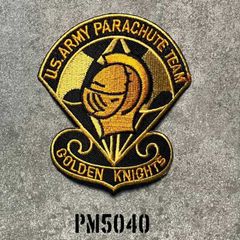 Golden Knights ミリタリーワッペン U.S.Army アーミー アメリカ陸軍 アイロン 通販 刺繍