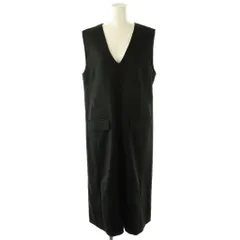 シップス SHIPS エニィ フラップポケット ジャンパースカート ワンピース ロング Vネック /NR ■OS