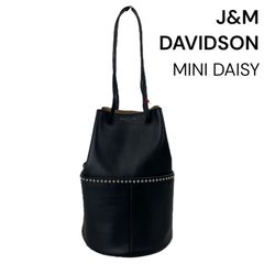 ジェイ&エム デヴィッドソン J&M DAVIDSON ミニデイジー ショルダーバッグ スタッズ 黒 レディース 5D813