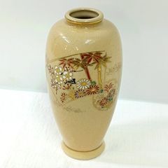 薩摩焼　薩摩連山　金彩　窓絵　飾り花器　大型　花瓶　高さ40.5cm imgrc0098286503.jpg