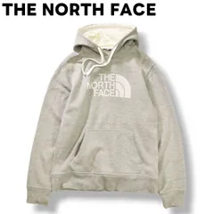 ノースフェイス THE NORTH FACE ロゴプリント スウェット フーディー パーカー 裏起毛 トップス S ヘザーグレー メンズ