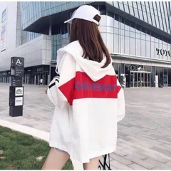 【在庫限り】ナイロン ロゴパーカー 大きいサイズ 長袖 トップス 原宿系 衣装