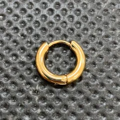 Hoop earrings Gold フープピアス 片耳1点 12mm ゴールド 18KGP