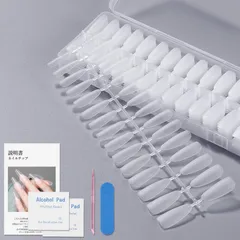 新品 BEIHOO ネイルチップ クリア 第三代0.2mm超薄 サンディング済み 自然なフィット 長さだしチップ 使いやすい 収納ケース＆ネイルツール付き つけ爪 サロン 業務 DIY 練習用 (オーバル L)