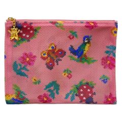 HERMES(エルメス) スカーフ美品 プチカレ ライトピンク×レッド×マルチ  