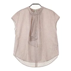 SHIPS シップス  ショートスリーブ ブラウス 小紋プリント 総柄 ベージュ系  [240101302579] レディース