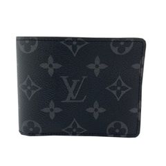 【新品同様】LOUIS VUITTON　ルイヴィトン　ポルトフォイユミュルティプル　M61695　札入れ　モノグラム　エクリプス　ノワール　コンパクト　コンパクト財布　二つ折り財布　財布  ☆正規品☆