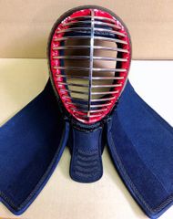 MN10 新品　剣道　防具　面　鹿紺革　2.5mm刺　63cm